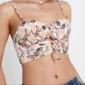 URBAN OUTFITTERS SEAHSHELL BUSTIER TOP